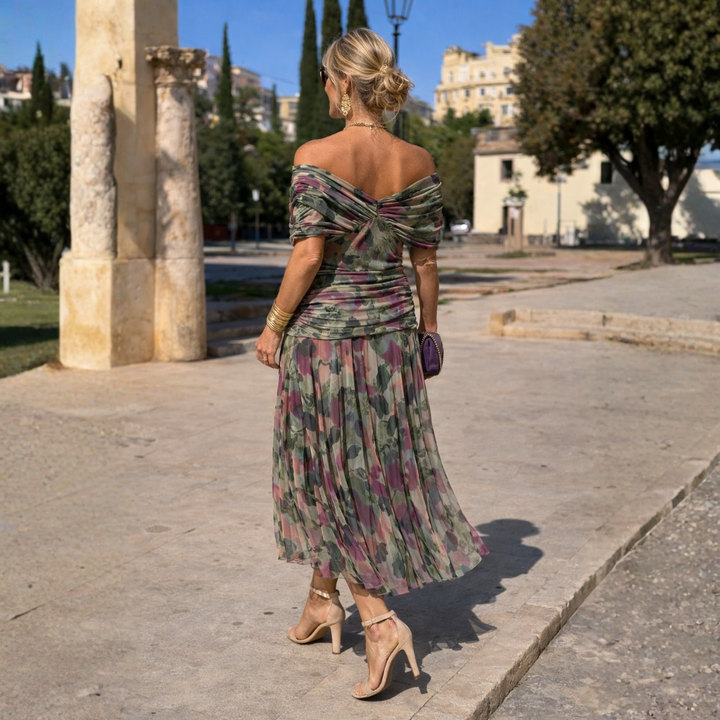 Mikaela - Off-Shoulder Maxi Dress