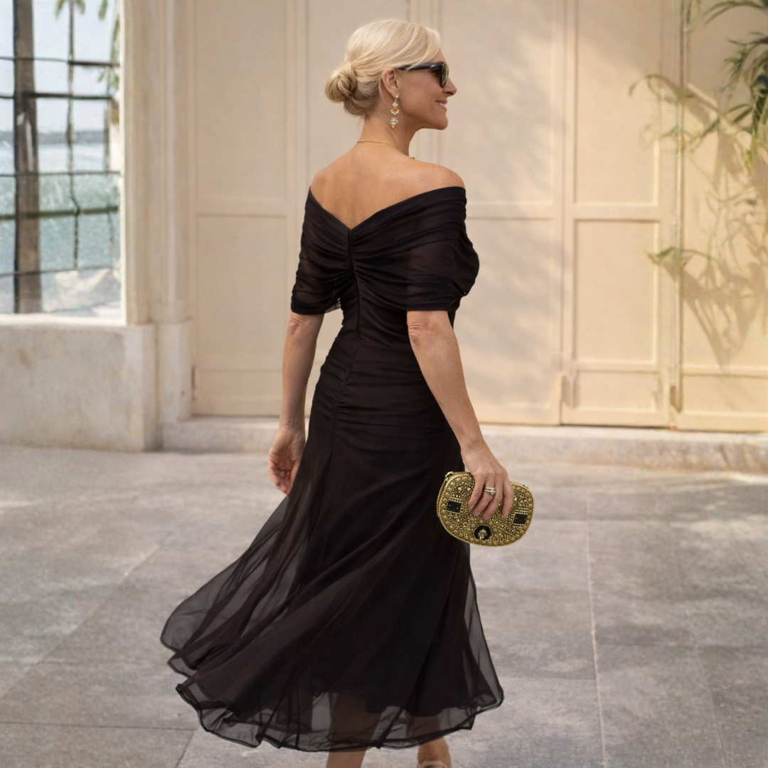 Mikaela - Off-Shoulder Maxi Dress