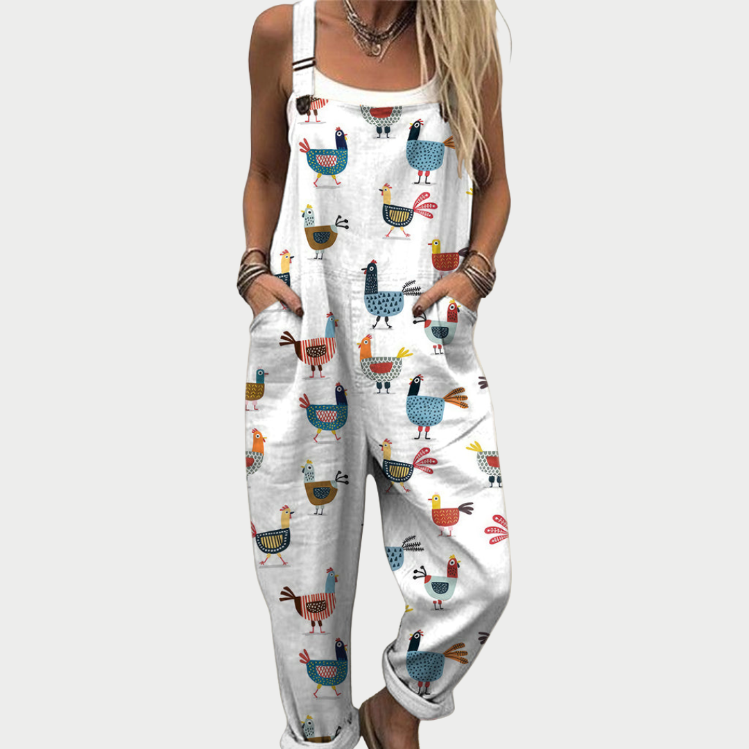 Comfortable Printed Jumpsuit