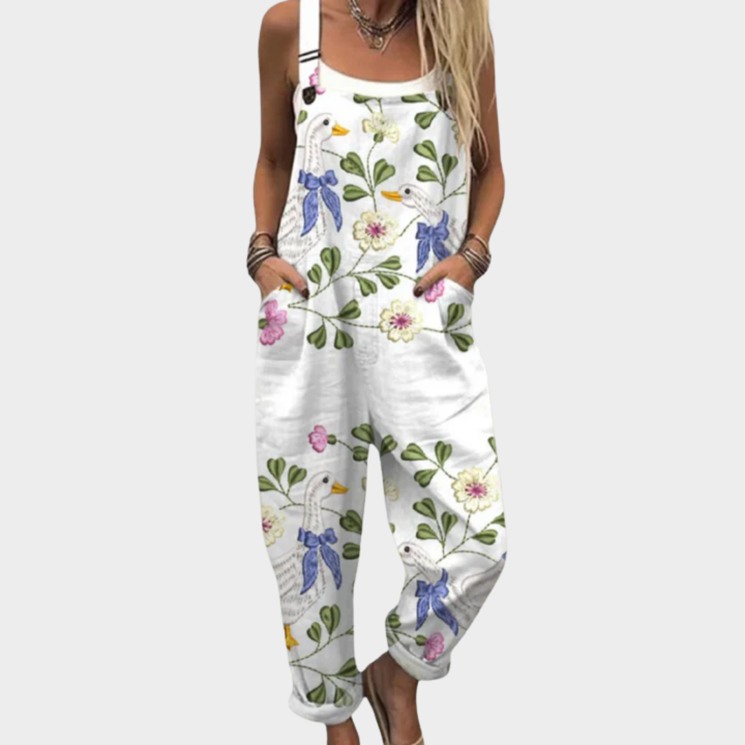Comfortable Printed Jumpsuit