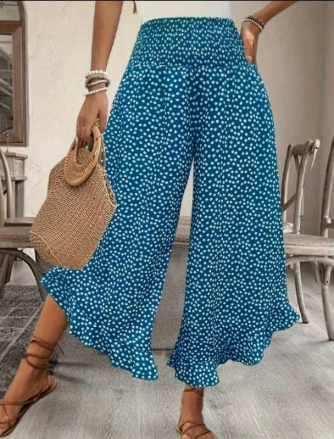 Ana - Women’s Flowy High Waist Wide-Leg Pants