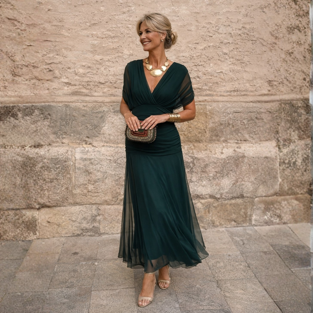 Mikaela - Off-Shoulder Maxi Dress