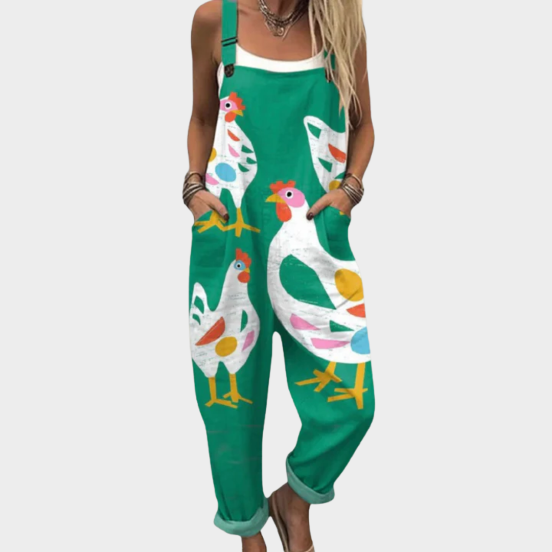 Comfortable Printed Jumpsuit