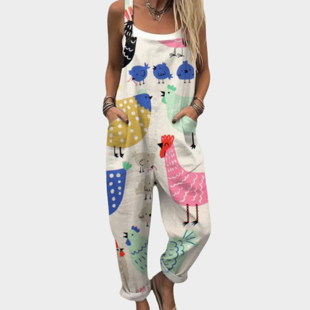 Comfortable Printed Jumpsuit