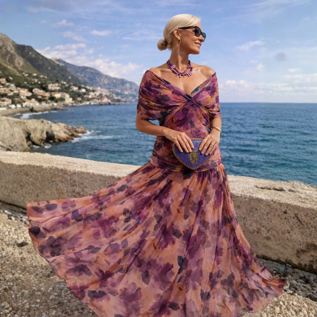 Mikaela - Off-Shoulder Maxi Dress