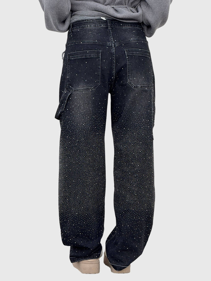 Kimberly | Women’s Sparkle Diamond Denim Pants