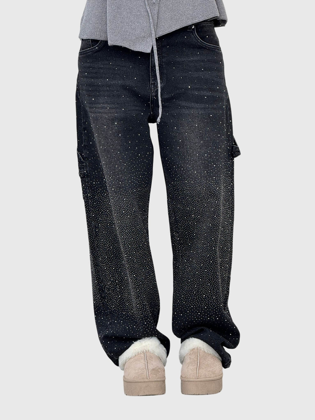 Kimberly | Women’s Sparkle Diamond Denim Pants
