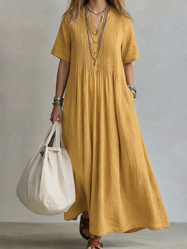 Noor | Elegant Flowing Pleated Dress