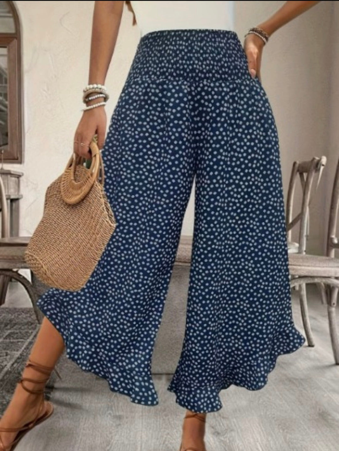 Ana - Women’s Flowy High Waist Wide-Leg Pants