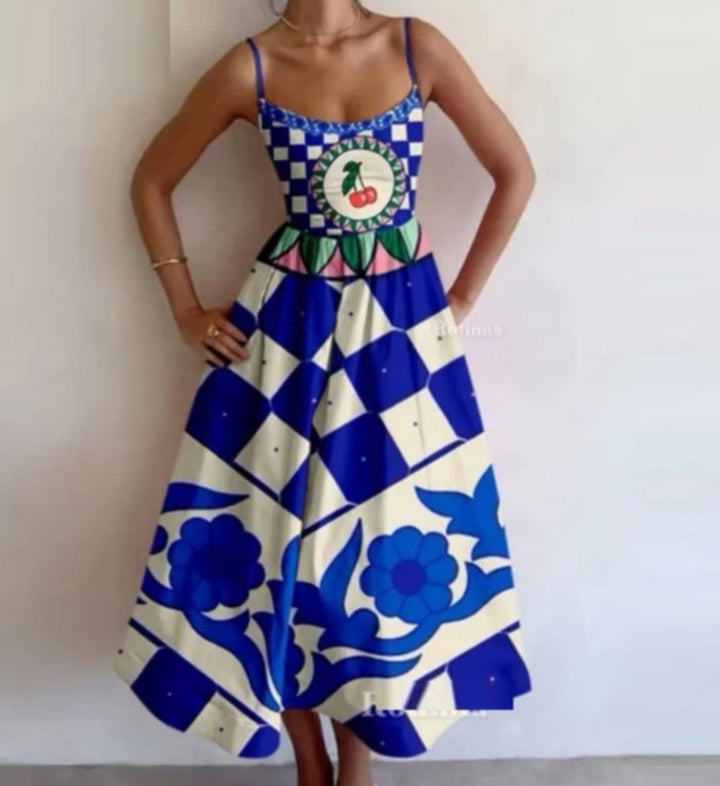 Amelia | Floral Sleeveless Maxi Dress
