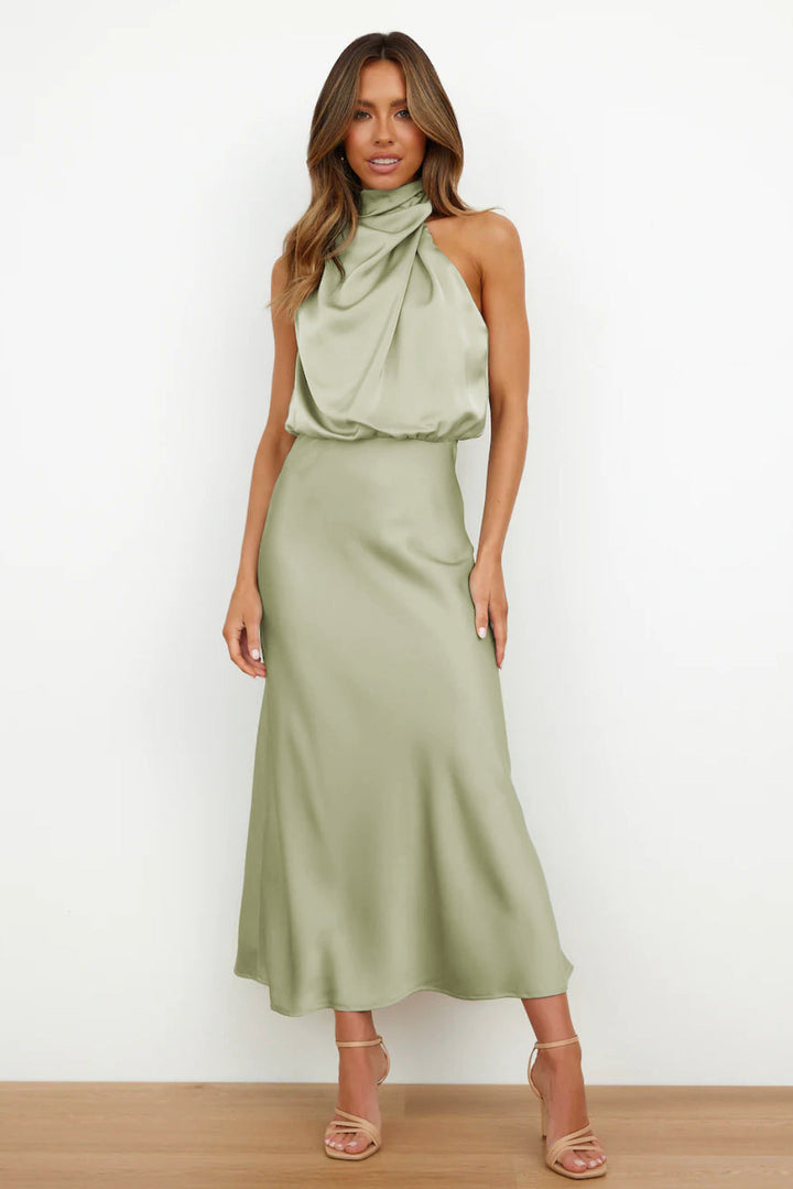 Faith | Women’s Chic Halter Evening Dress