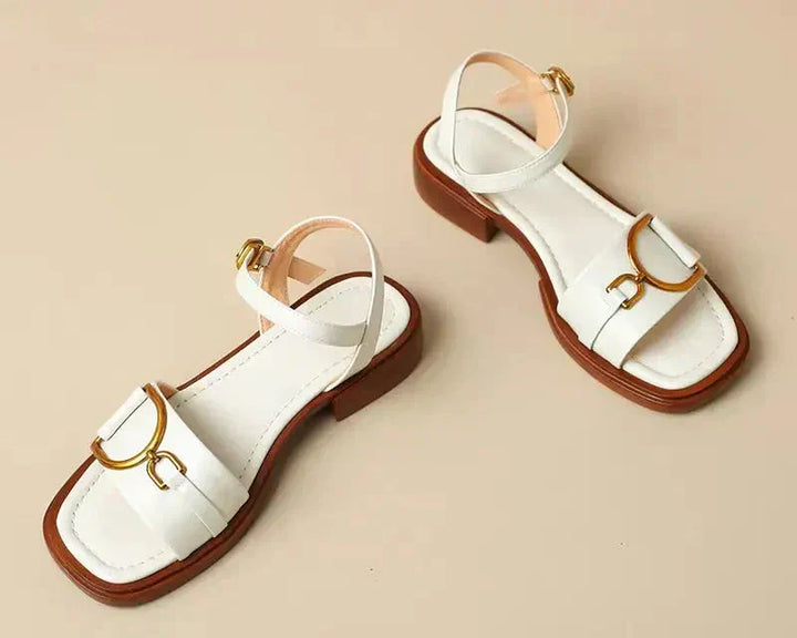 Amara | Buckled Flat Sandals