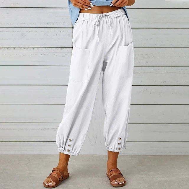 Clara | Women’s Relaxed Fit High Waist Pants