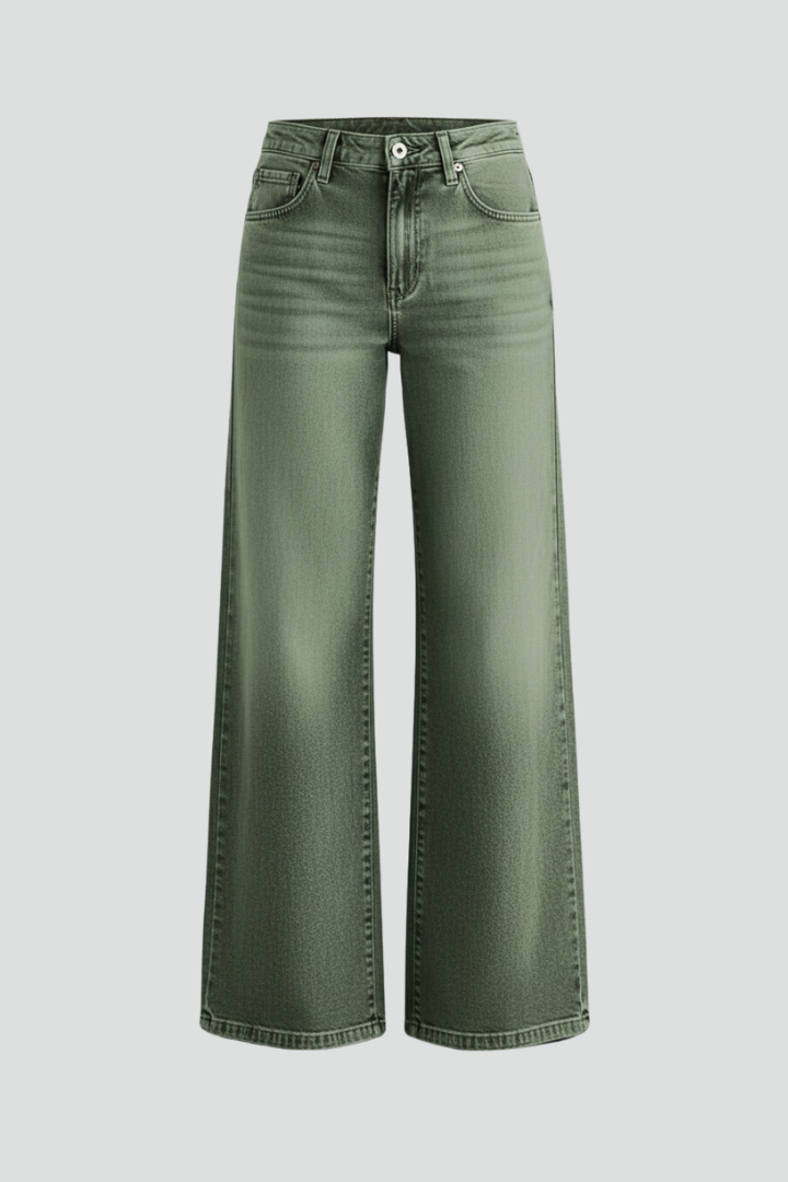 Faith | Women’s Casual Wide-Leg High-Rise Denim Jeans