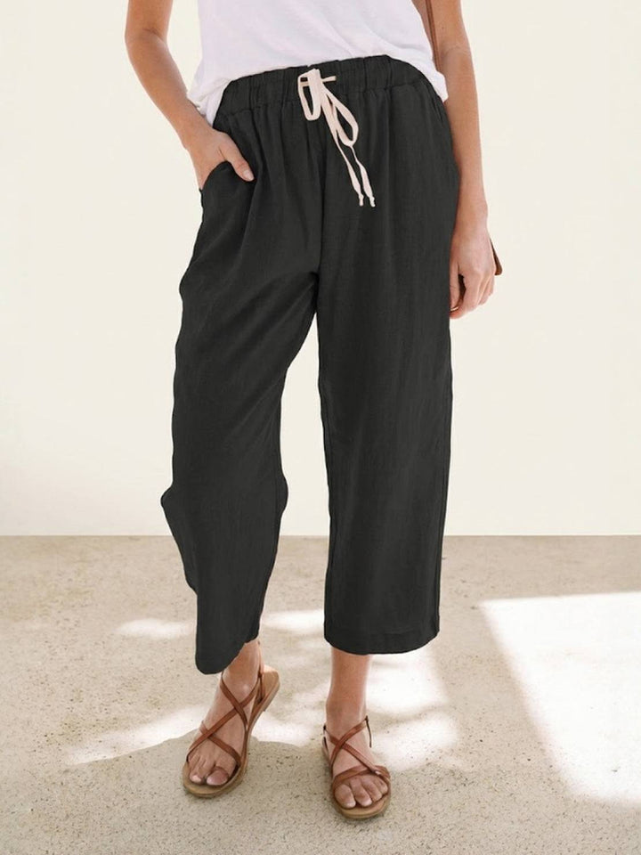 Alexa | Women's Drawstring Waist Casual Slim Fit Pants