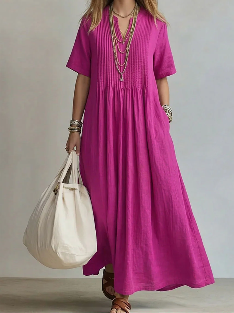 Noor | Elegant Flowing Pleated Dress