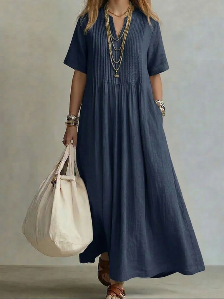 Noor | Elegant Flowing Pleated Dress