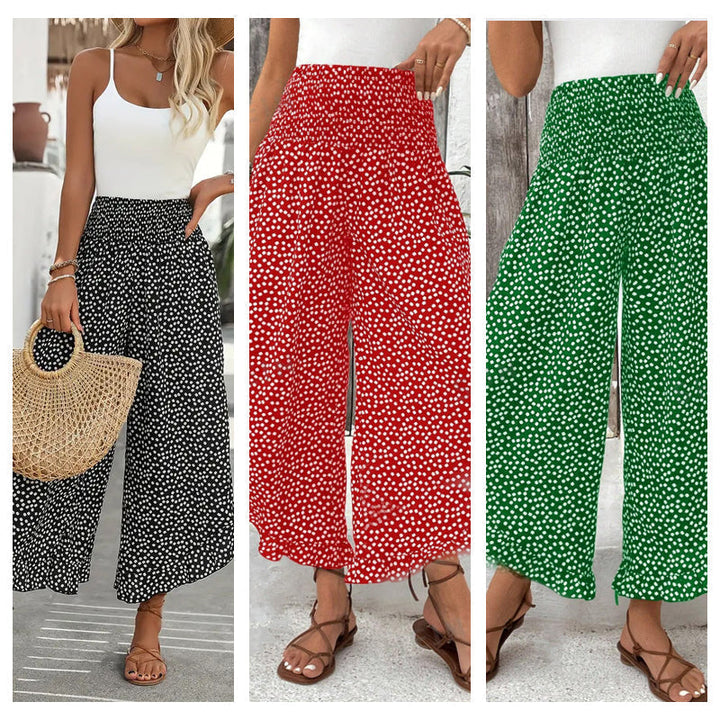 Ana - Women’s Flowy High Waist Wide-Leg Pants