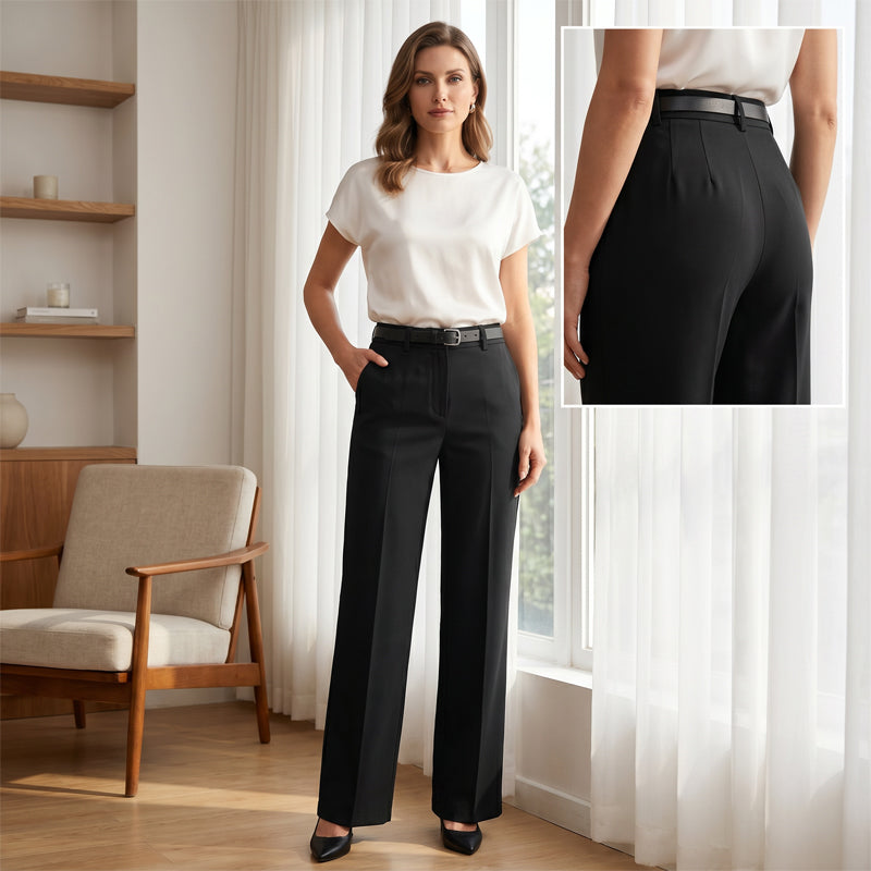 Jana - Women's High-Waist Wide-Leg Pants
