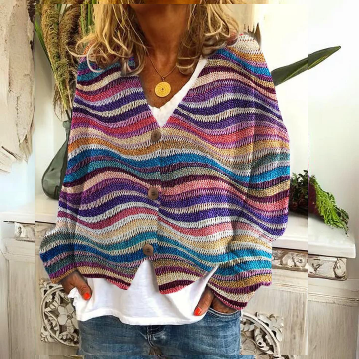 Lissandra™ | Floral Button-Front Cardigan