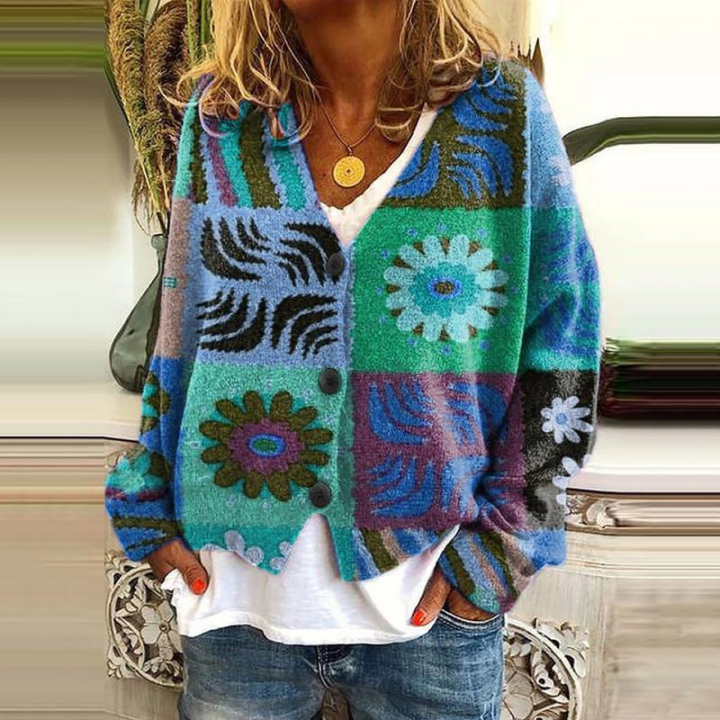 Lissandra™ | Floral Button-Front Cardigan