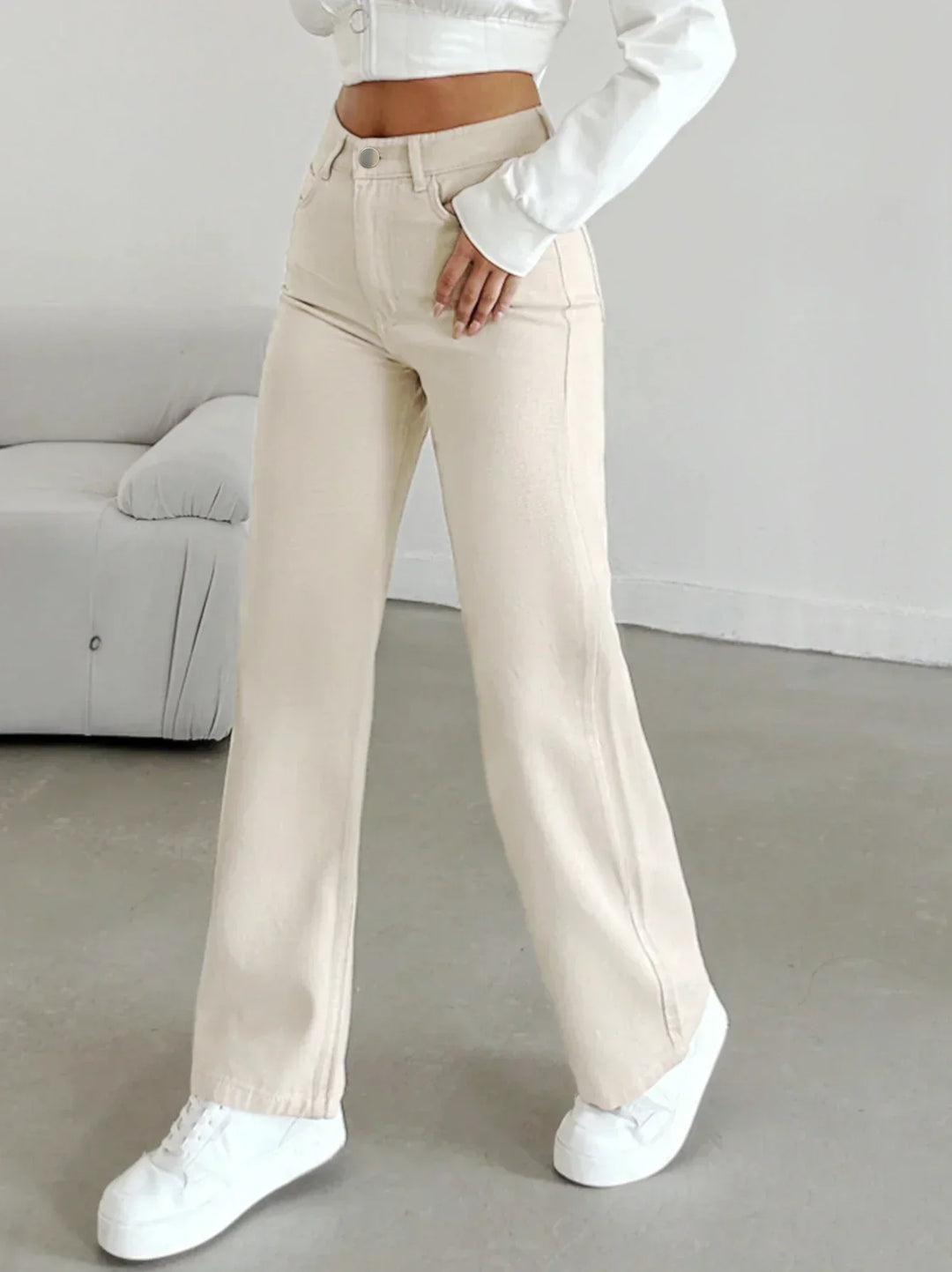 Morgan | Women's High Waist Straight Leg Pants