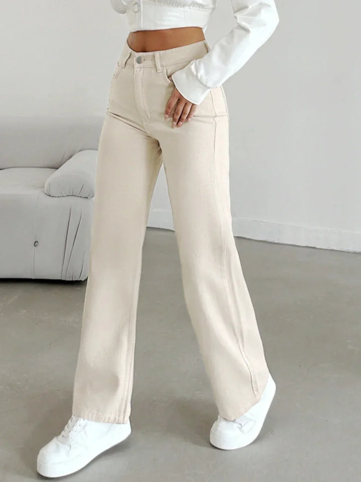 Morgan | Women's High Waist Straight Leg Pants