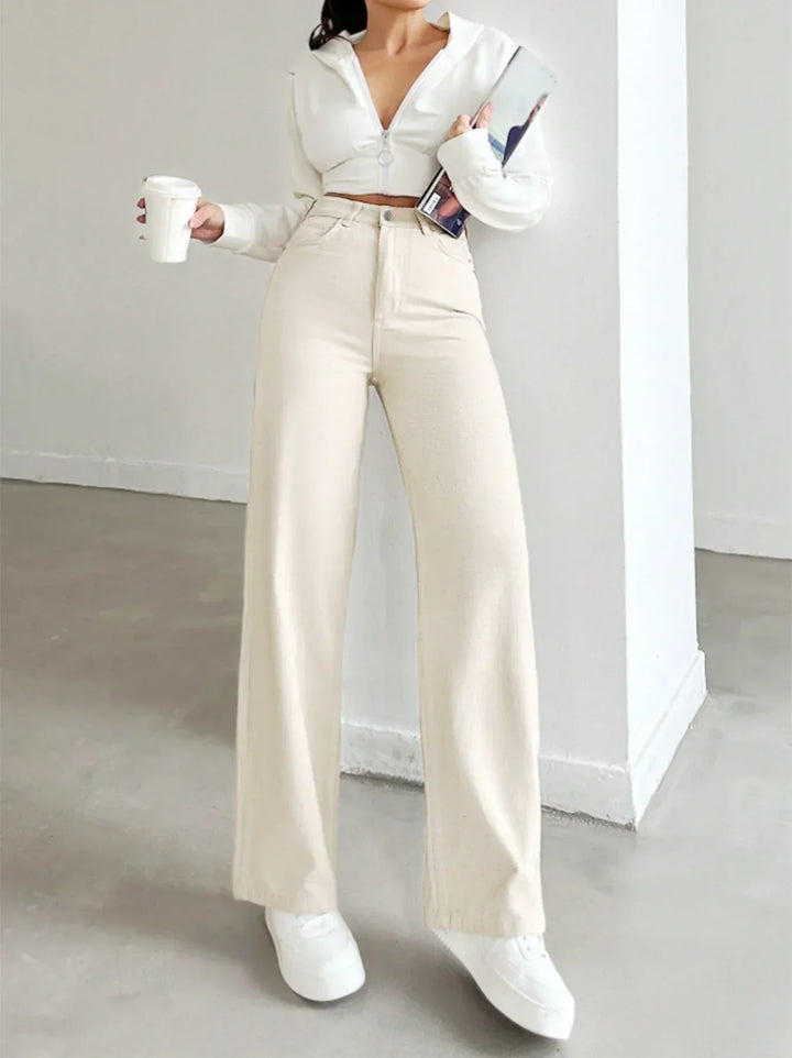 Morgan | Women's High Waist Straight Leg Pants