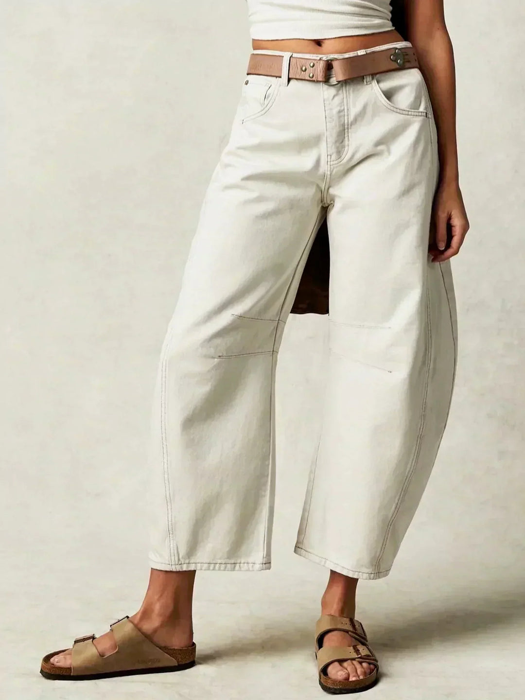Olivia | Women’s Leopard Print Wide Leg Jeans